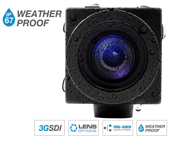 Marshall Electronics CV503-WP Weatherproof Miniature 3G-SDI HD Camera with 3.6mm Lens