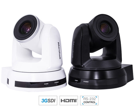 Clearance - Two Units for the Price of One! Only 3 pairs available! Marshall Electronics CV620-BK4 3G-SDI/HDMI PTZ Camera with 20x Optical Zoom (Black)
